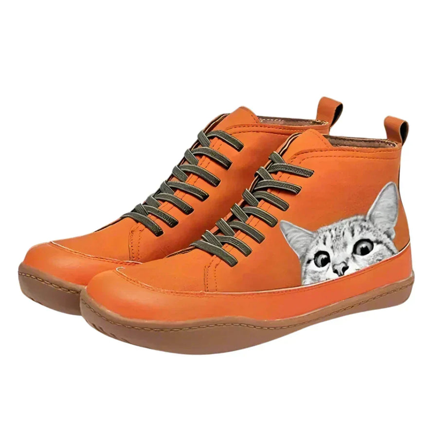 Elena | Leather Boots for Cat Lovers