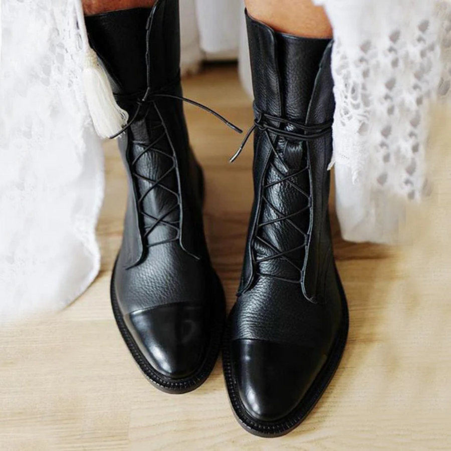Yalena | Lace-Up Ankle Boots For Women