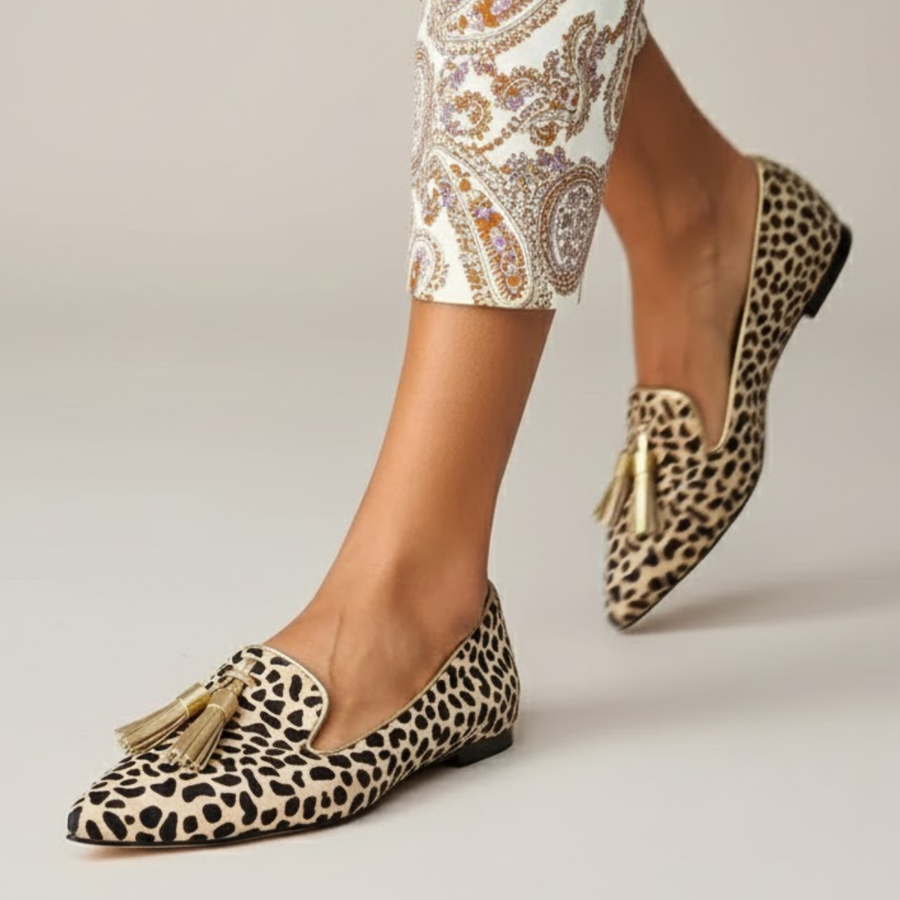 Leopard Print Women's Loafers