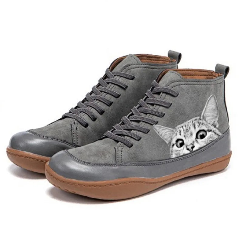 Elena | Leather Boots for Cat Lovers