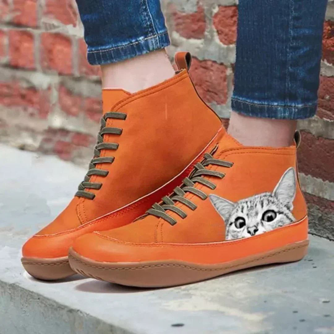 Elena | Leather Boots for Cat Lovers