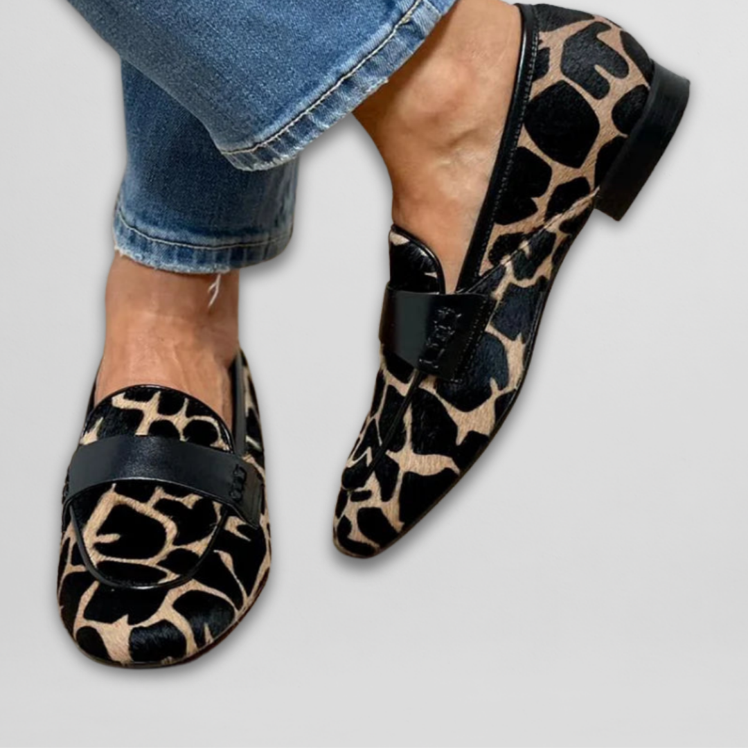 Leopard Print Animal-Print Loafer