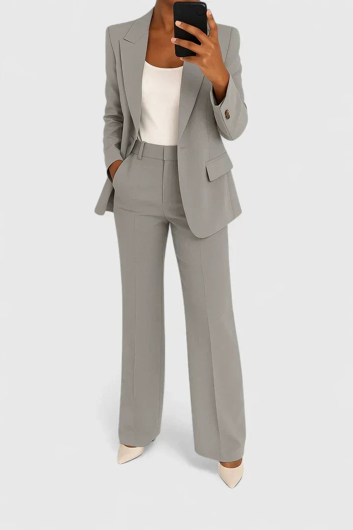 Honora | Wide Leg Blazer Suit Set For Women