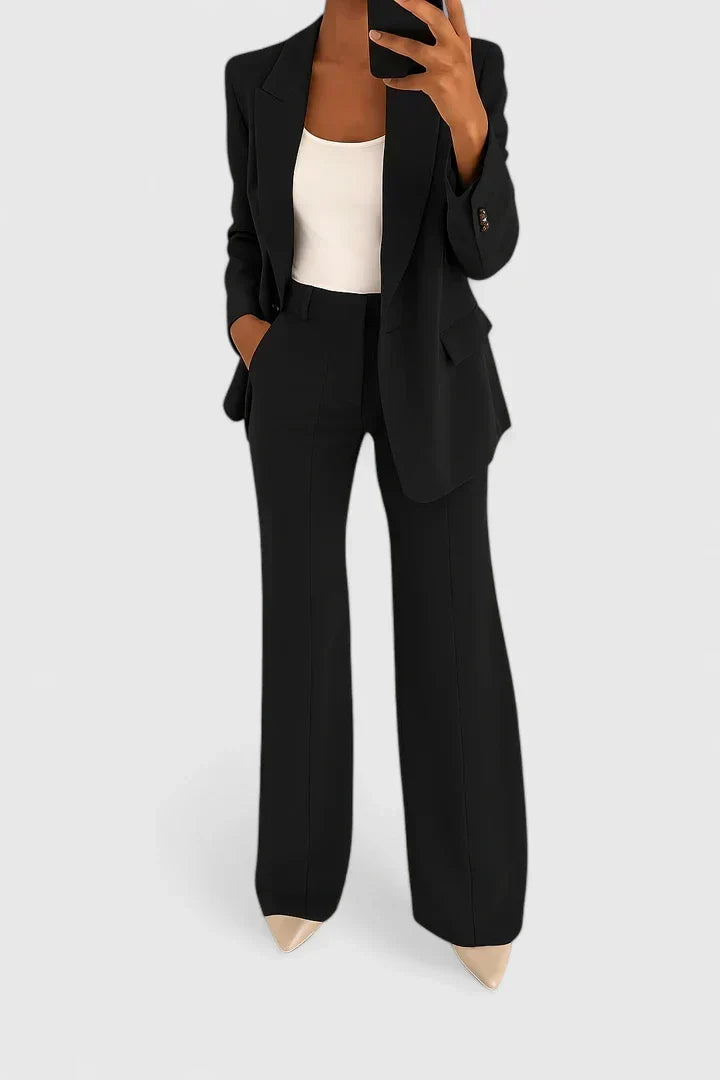 Honora | Wide Leg Blazer Suit Set For Women