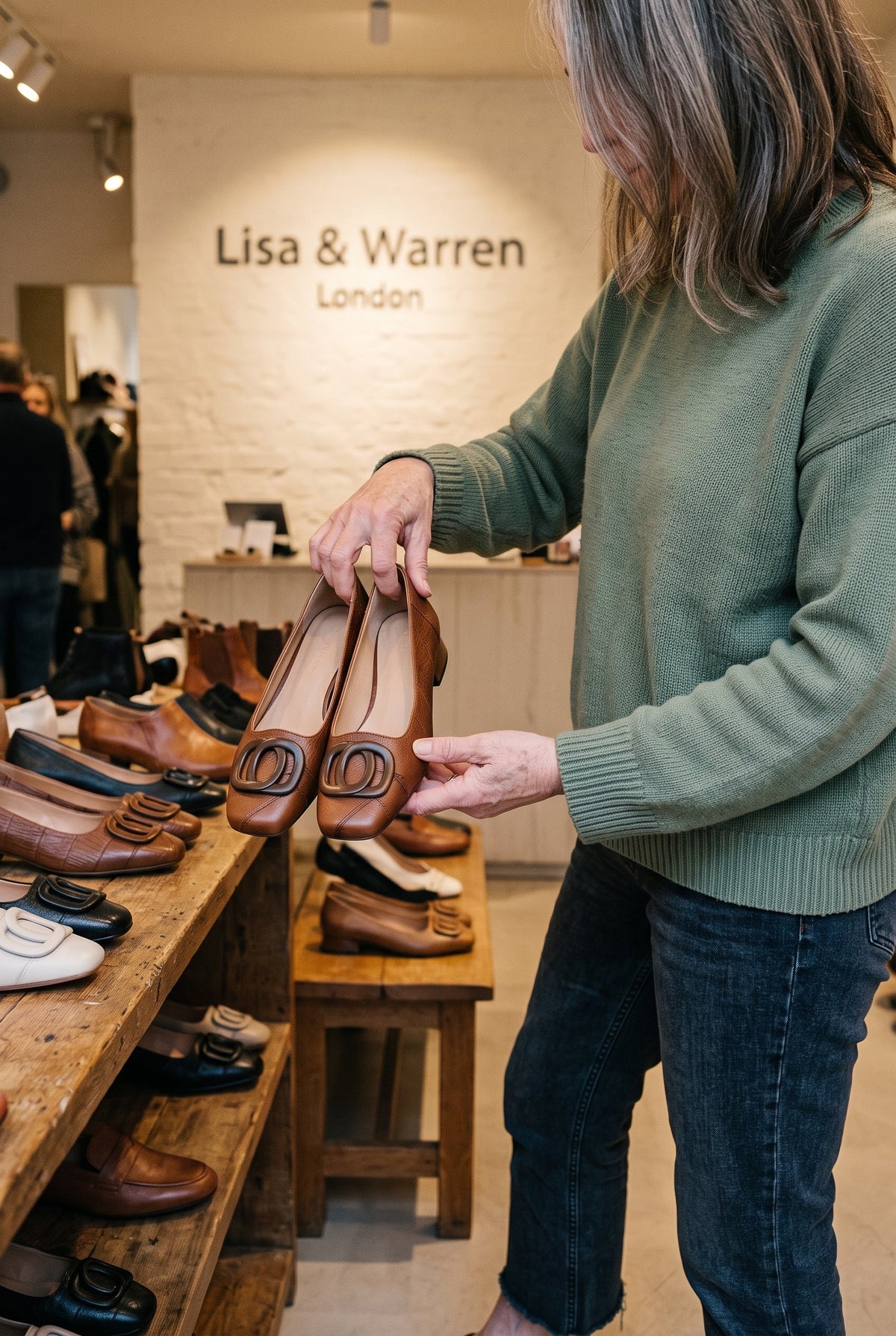 Opium Leather Flats