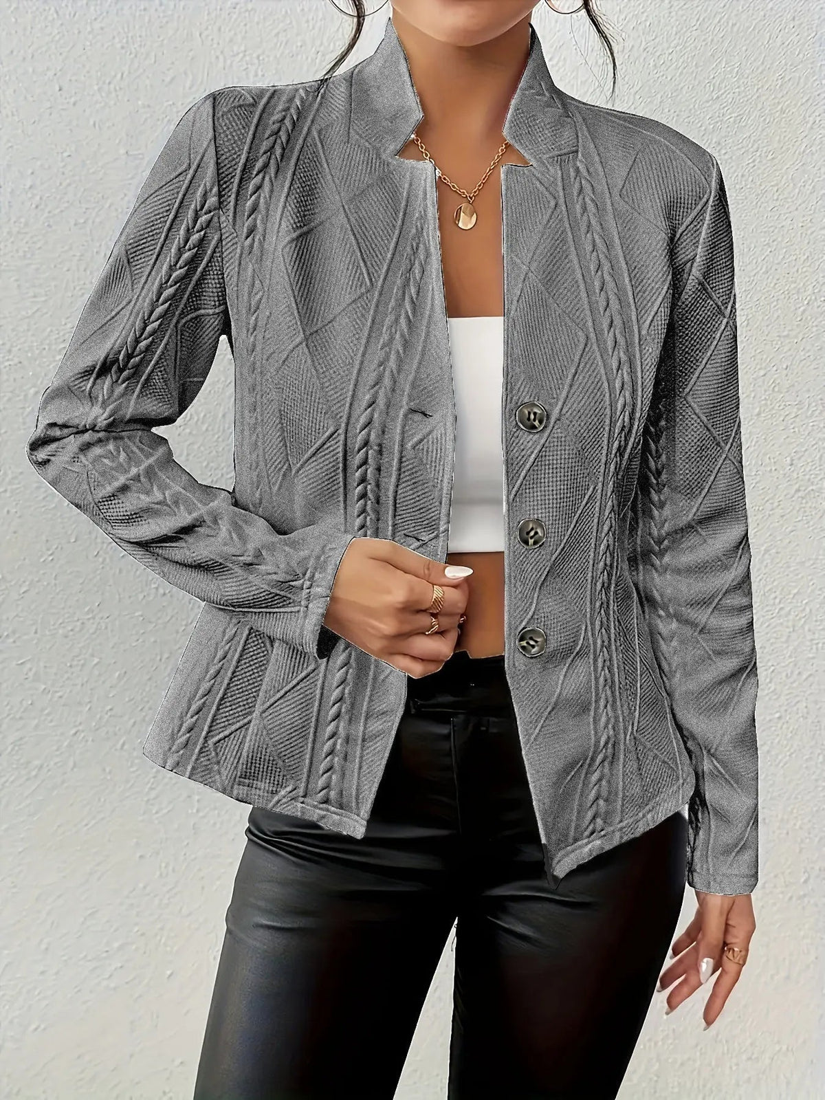 Reese | Double-Breasted Quilted Blazer For Women