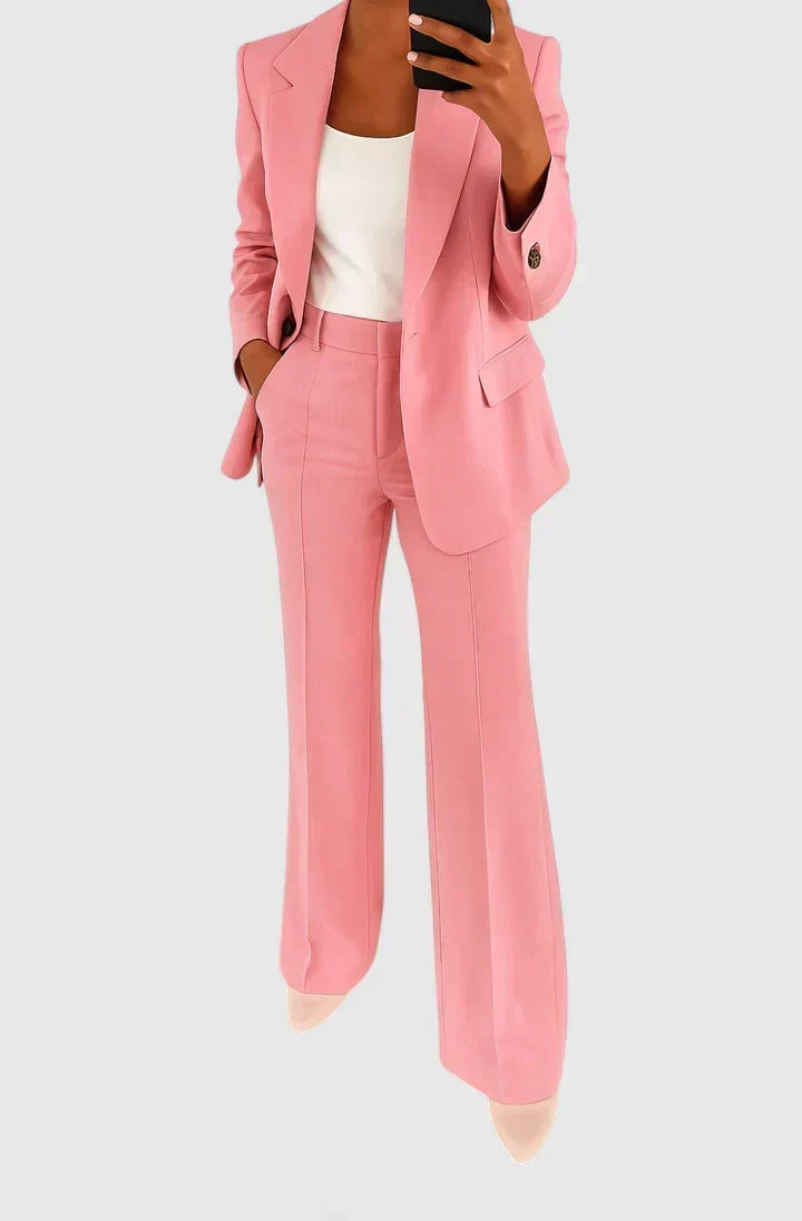 Honora | Wide Leg Blazer Suit Set For Women