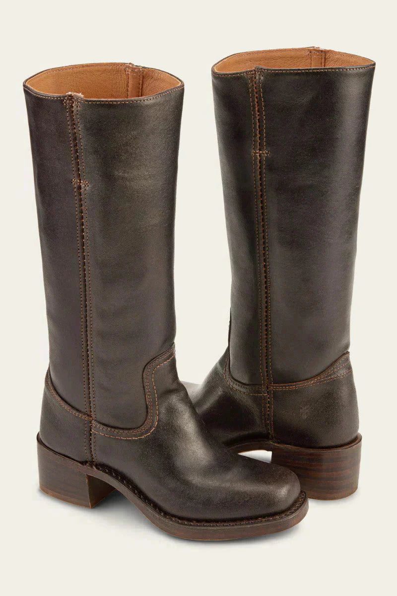 Block Heel Knee High Boots For Women