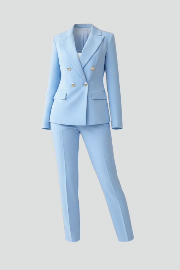 Scarlett | Double-Breasted Blazer Suit Set For Women