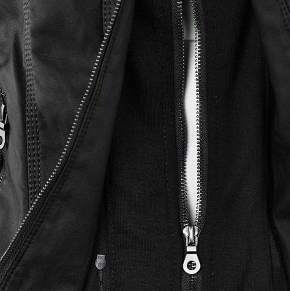 Victoria | Women's Hooded Leather Moto Jacket Zip-Up