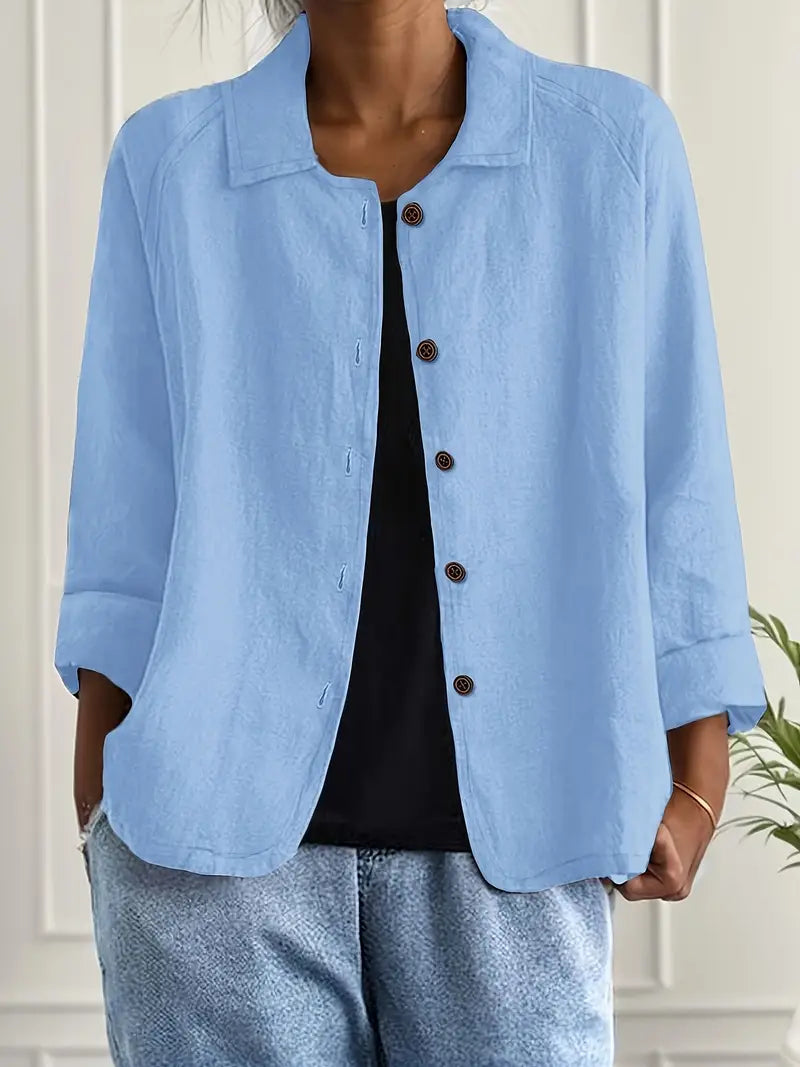 Zoë | Oversized Blazer With Button Front For Women