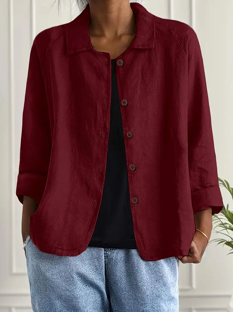 Zoë | Oversized Blazer With Button Front For Women