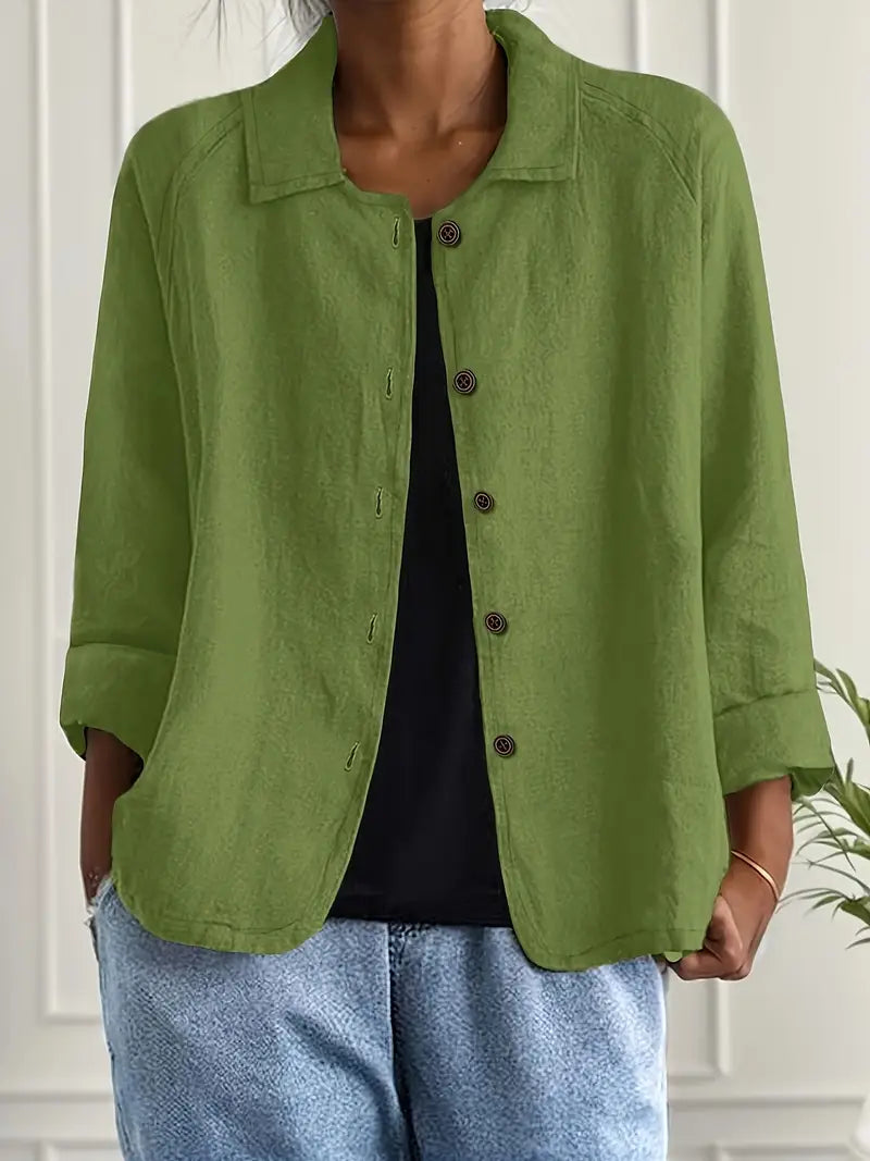 Zoë | Oversized Blazer With Button Front For Women