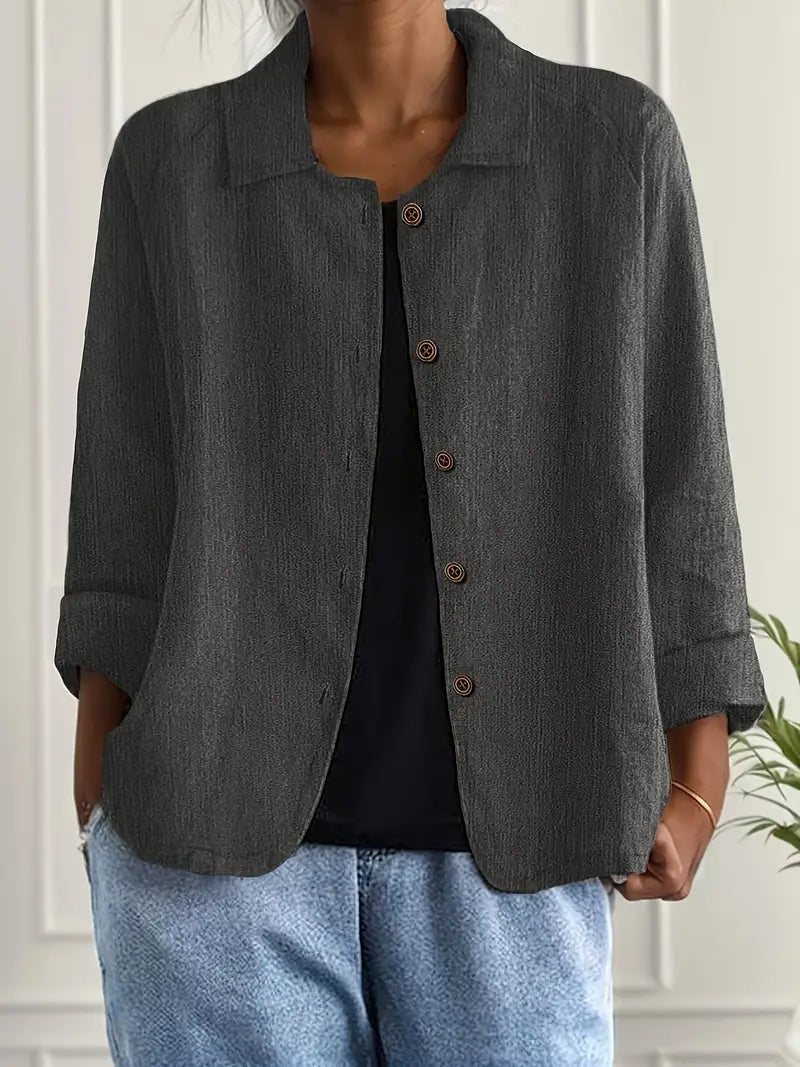Zoë | Oversized Blazer With Button Front For Women
