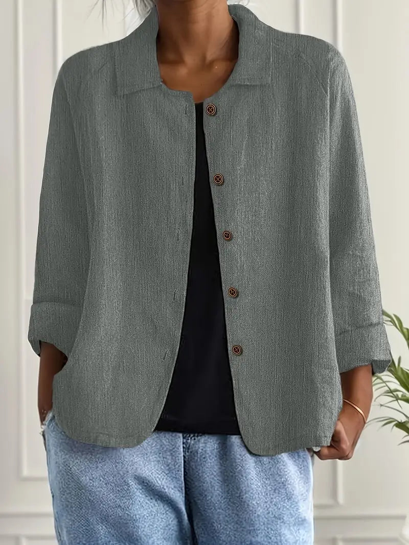 Zoë | Oversized Blazer With Button Front For Women