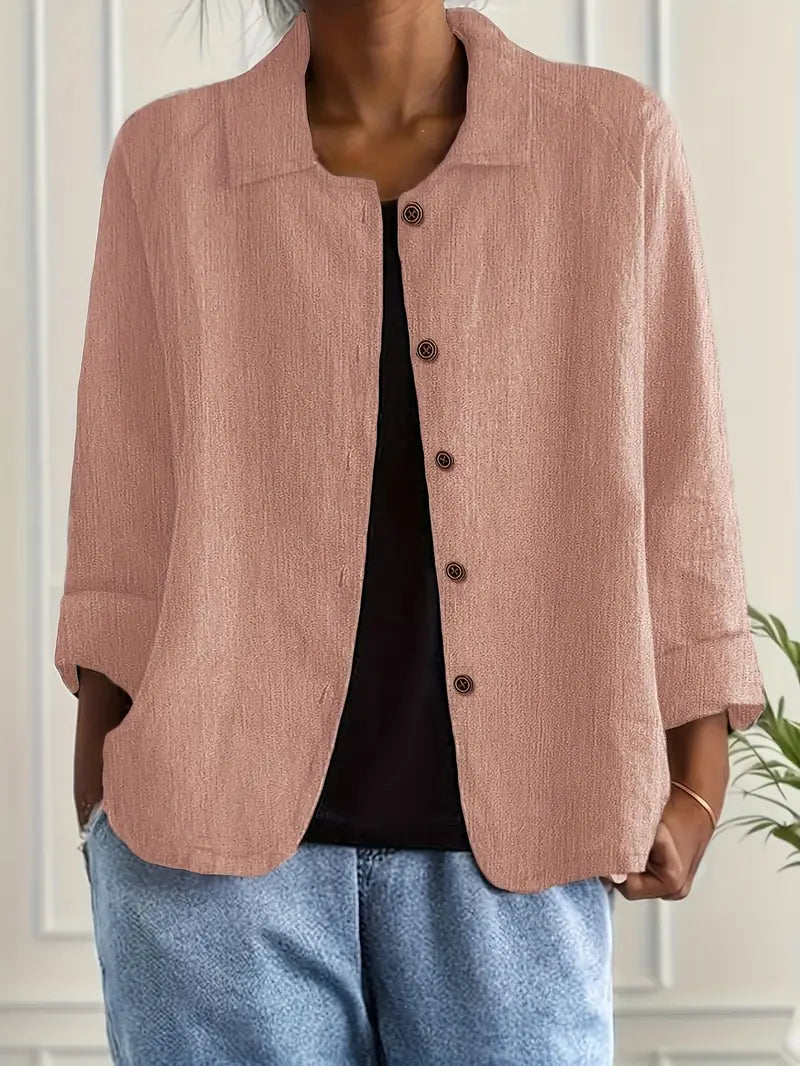 Zoë | Oversized Blazer With Button Front For Women