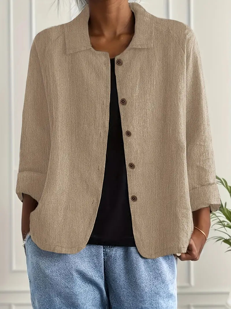Zoë | Oversized Blazer With Button Front For Women