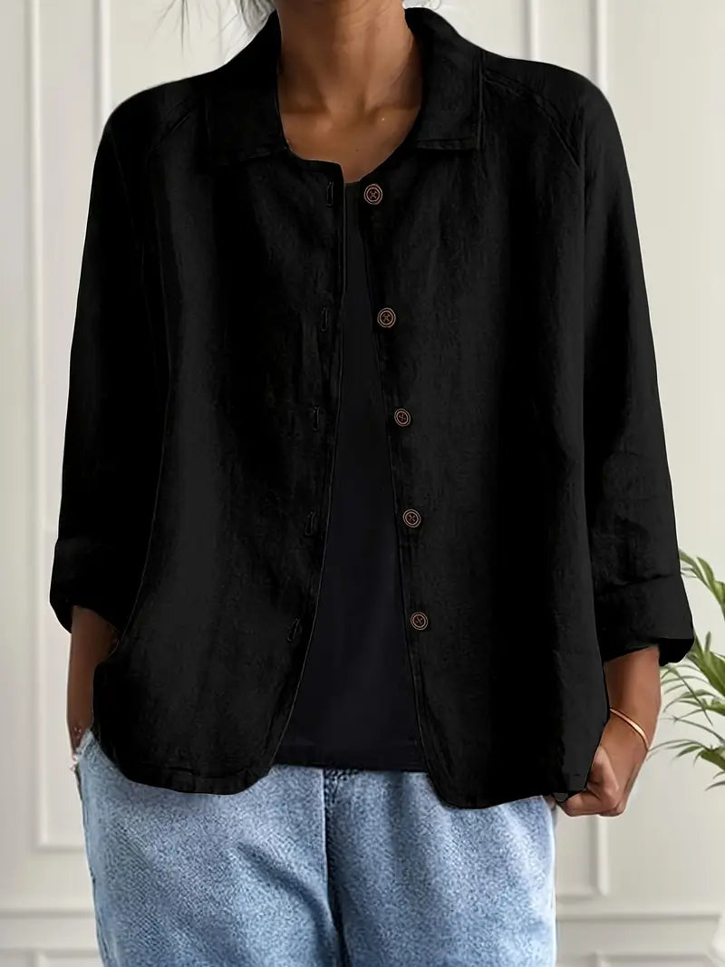 Zoë | Oversized Blazer With Button Front For Women