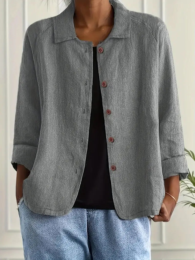 Zoë | Oversized Blazer With Button Front For Women