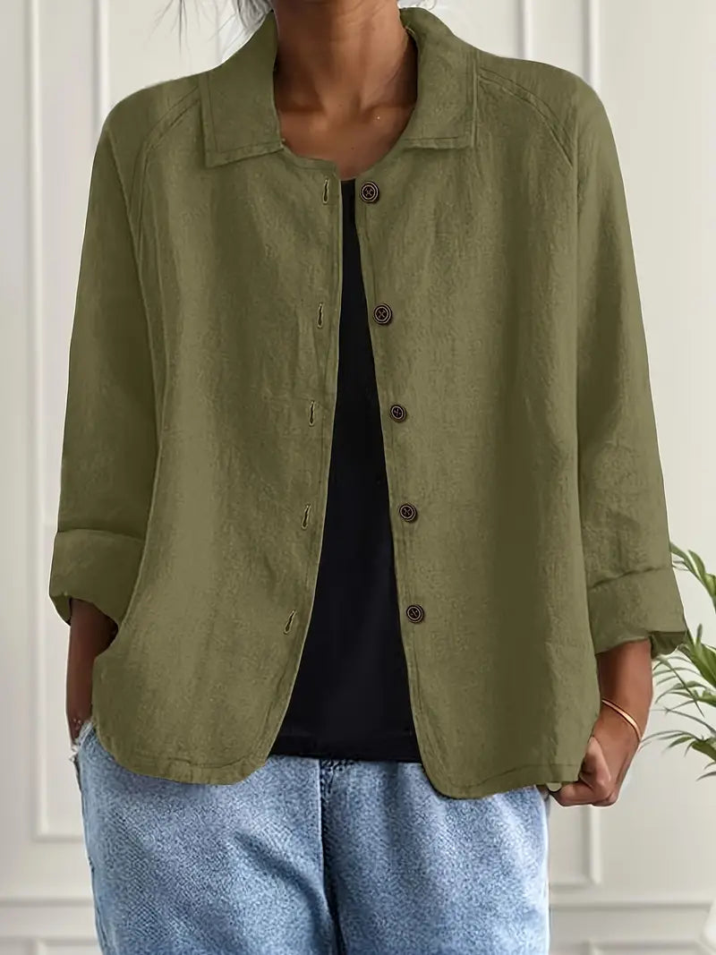 Zoë | Oversized Blazer With Button Front For Women
